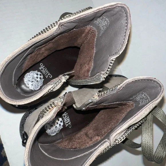 Vince Camuto Levonia Studded Suede Moto Boots NWOT! - Picture 12 of 13